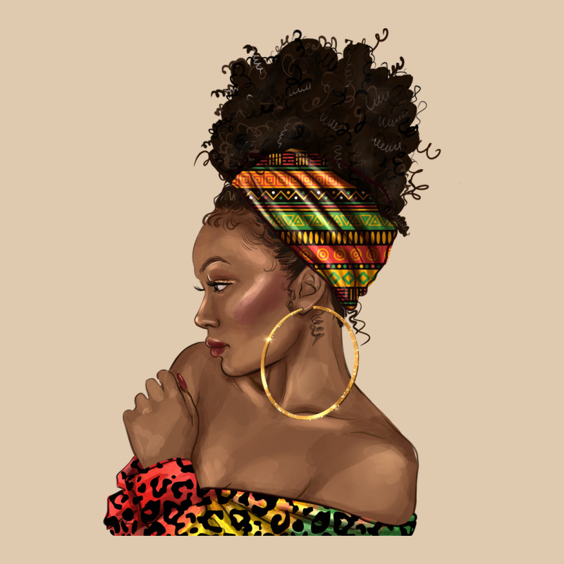 Afro Black Woman Profile Juneteenth Heavyweight Sweatshirt by texasbilliewilder | Teevron