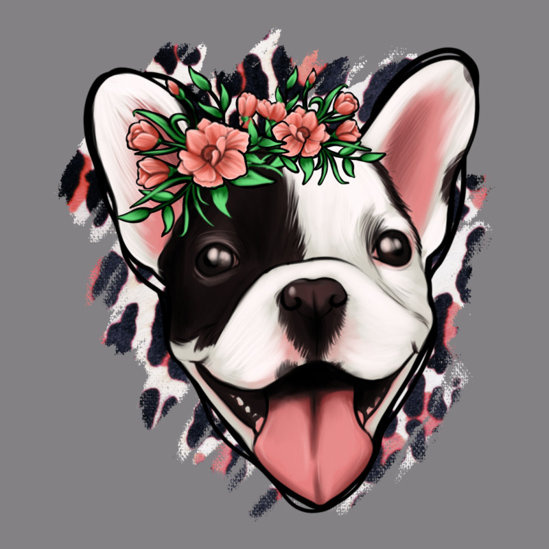 French Bulldog Floral Heavyweight Hoodie by Jasminsmagicworld | Teevron