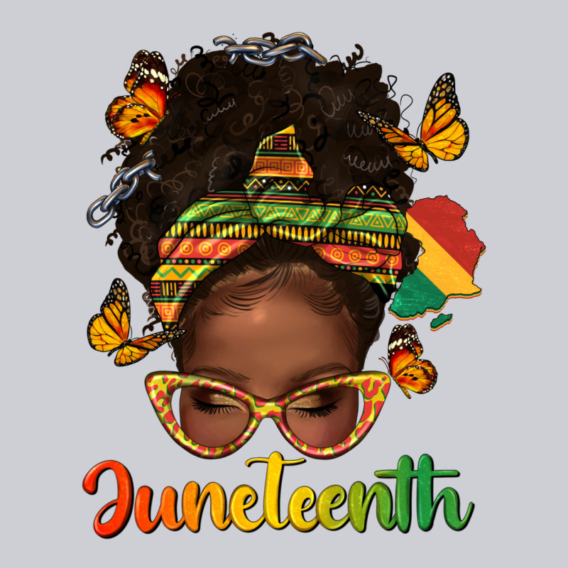 Afro Messy Bun Juneteenth Heavyweight Sweatshirt by texasbilliewilder | Teevron