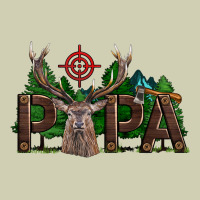 Western Papa Deer Hunting Heavy Core Tee | Teevron