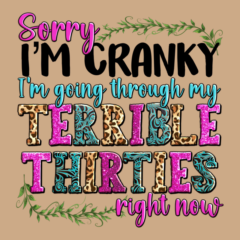 Sorry Im Cranky Im Going Through My Terrible Thirties Right Now Vintage Hoodie by texasbilliewilder | Teevron