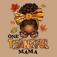 One Thankful Mama Afro Messy Bun Vintage Tee | Teevron