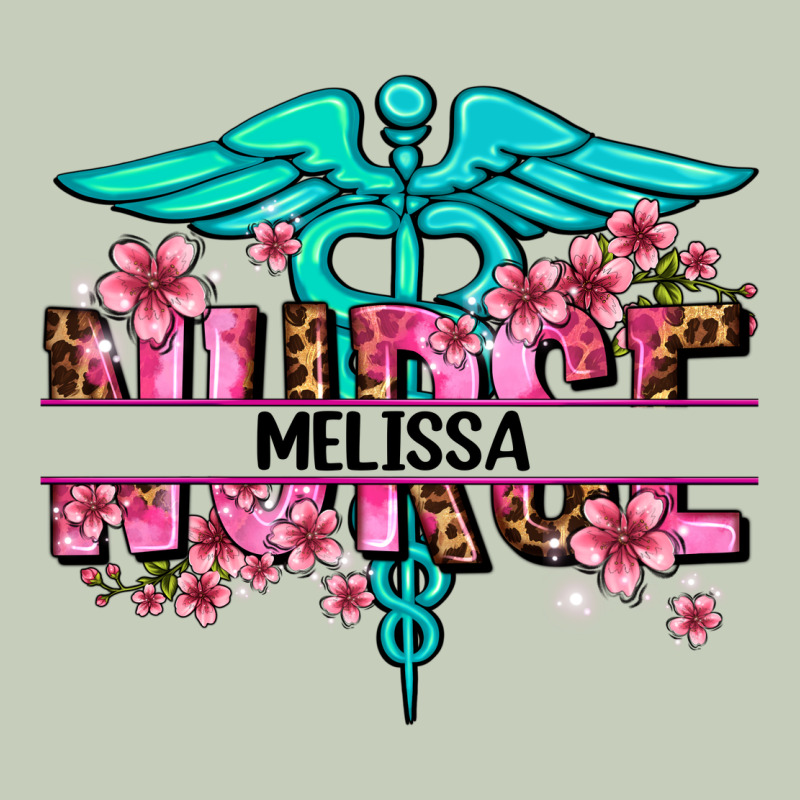 Floral Nurse Custom Name Long Sleeve Tee by AdoDesignShop | Teevron