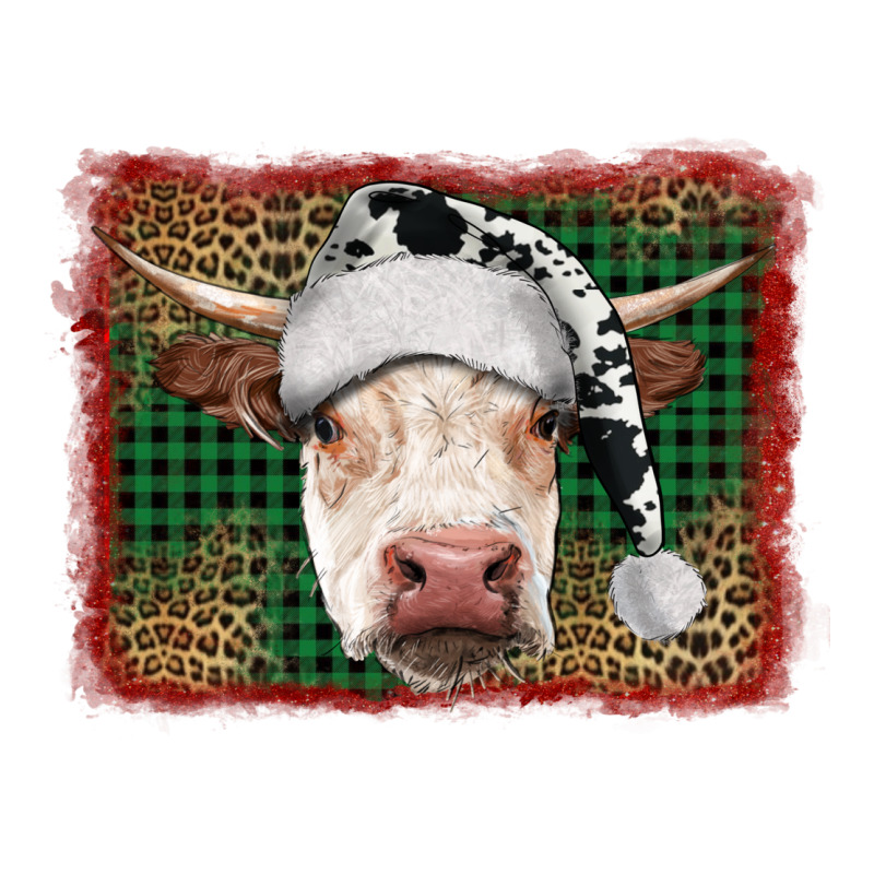 Christmas Cow With Background Urban Heavy Tee by RanaPortraitStore | Teevron