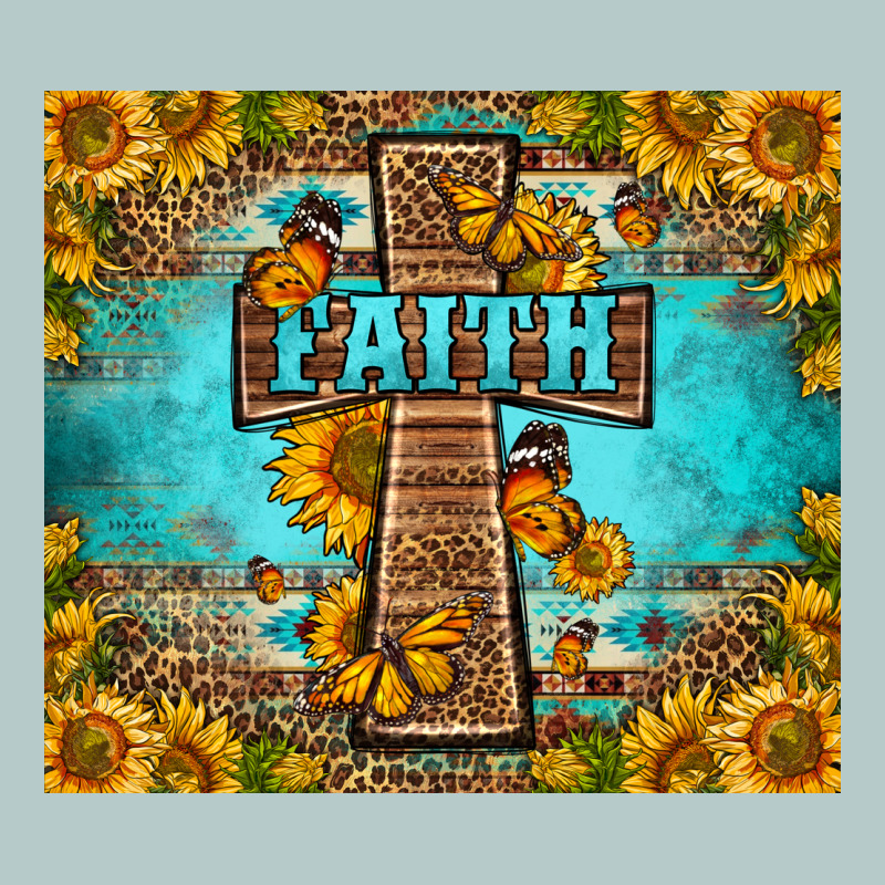 Western Faith Cross Butterfly Heavy Core Tee by LillyAllenDesigns | Teevron