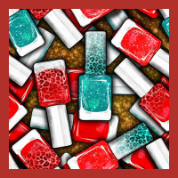 Nail Polish With Glitter Seamless Pattern Bbs Premium Hoodie | Teevron