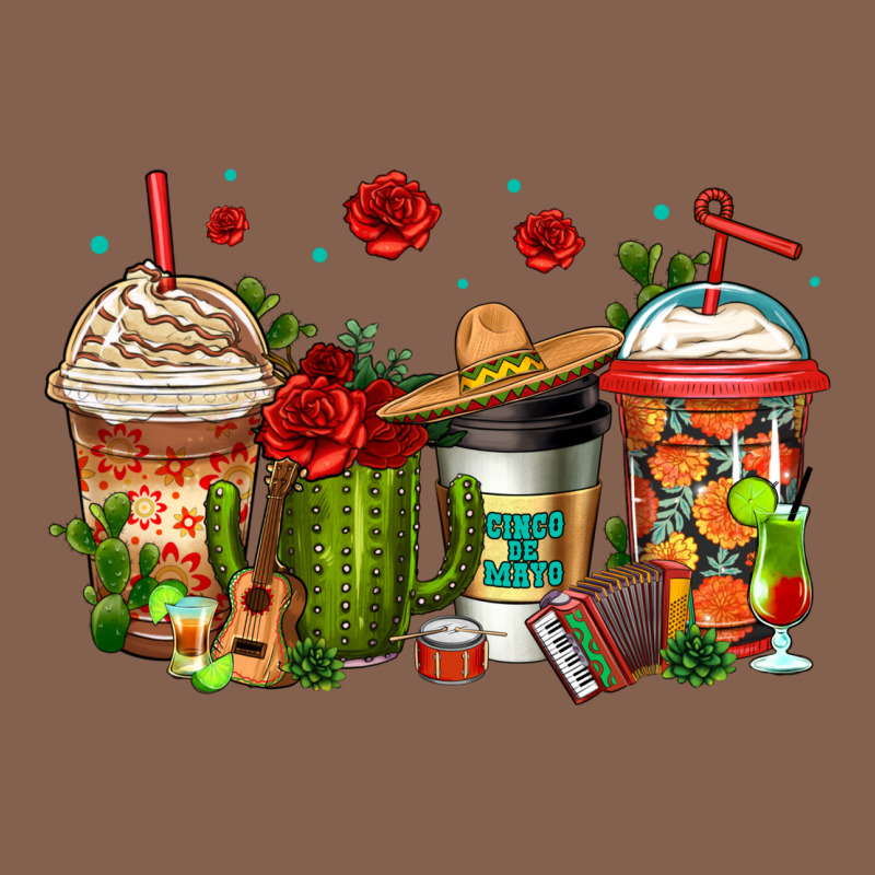 Cinco De Mayo Coffee Cups Zipper Hoodie by Jasminsmagicworld | Teevron