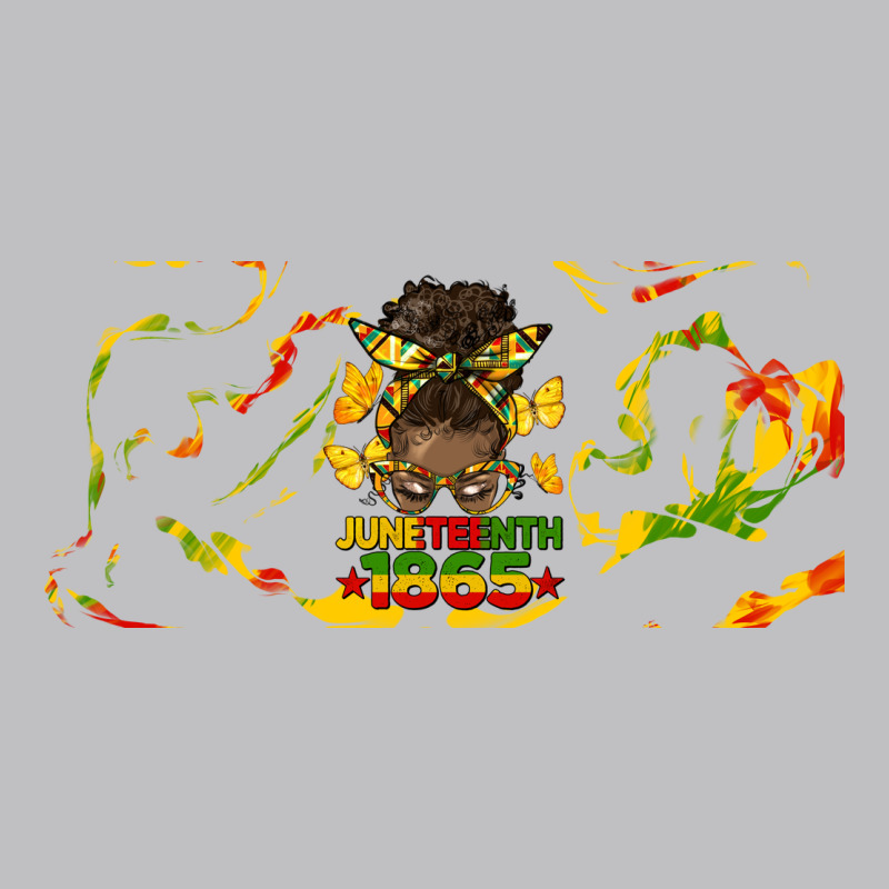 Juneteenth Afro Messy Bun Libbey Glass Classic Tee by HRA Design Shop | Teevron