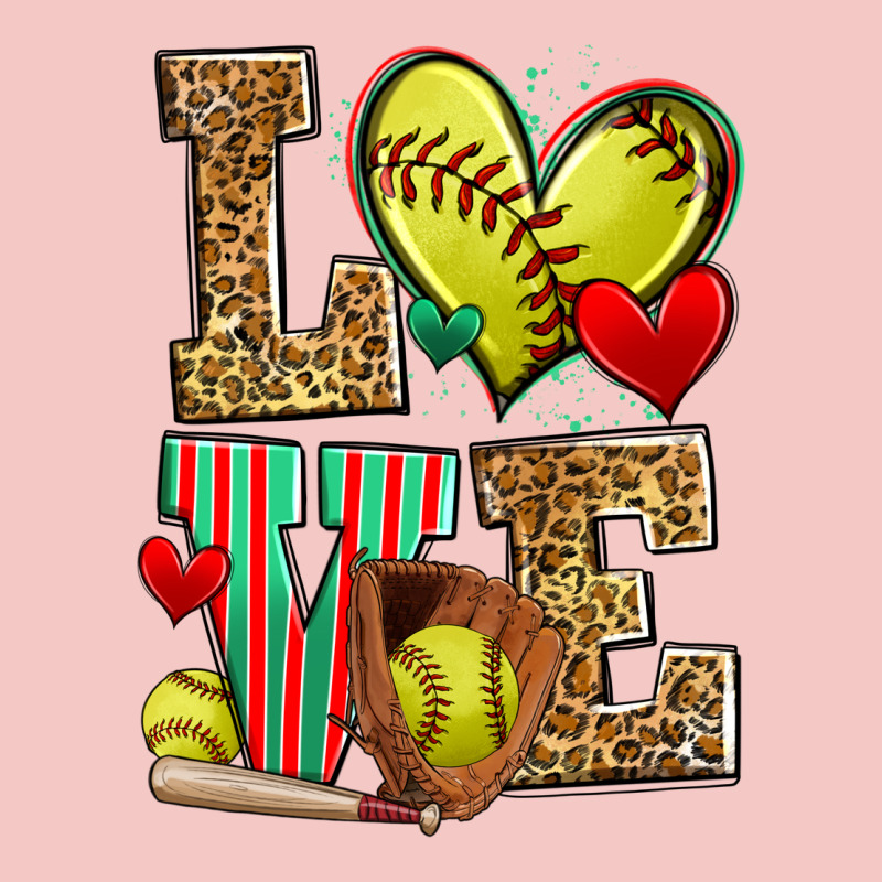 Love Softball Urban Heavy Tee by Zillion Design Studio | Teevron
