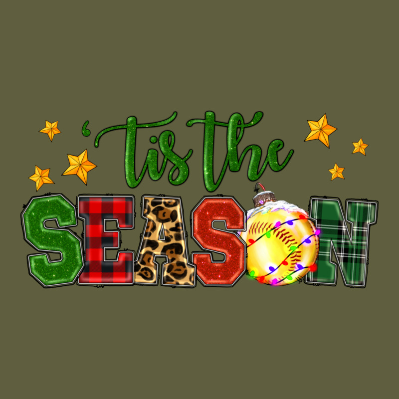 'tis The Season Softball Christmas Vintage Tee by RanaPortraitStore | Teevron