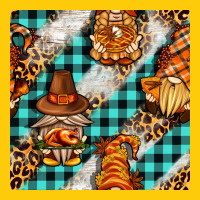 Thanksgiving Gnomies With Leopard And Tartan Seamless Pattern Bbs Premium Hoodie | Teevron