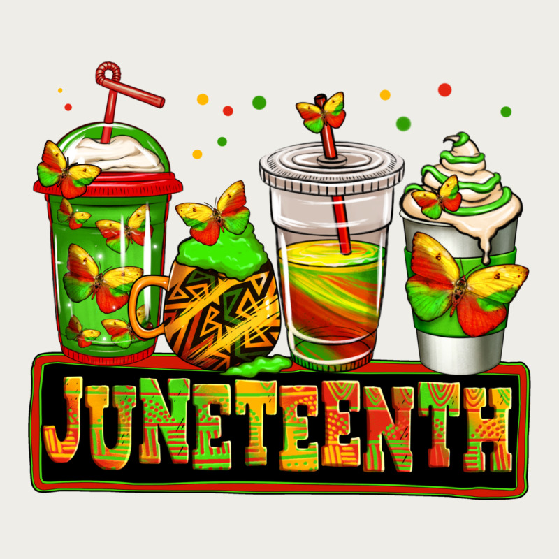 Juneteenth Afro Coffee Cups Zipper Hoodie by Jasminsmagicworld | Teevron