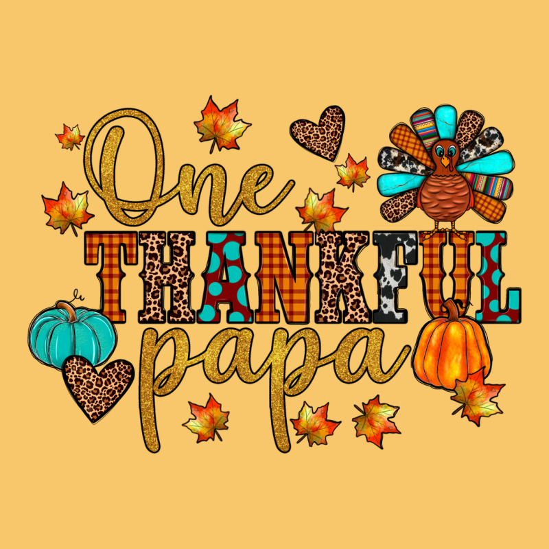 One Thankful Papa Vintage Hoodie by JahusDesignShop | Teevron