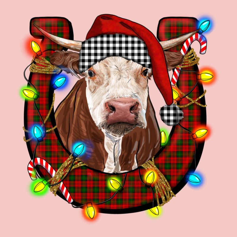 Christmas Horseshoe With Hereford Cow Urban Heavy Tee by RanaPortraitStore | Teevron