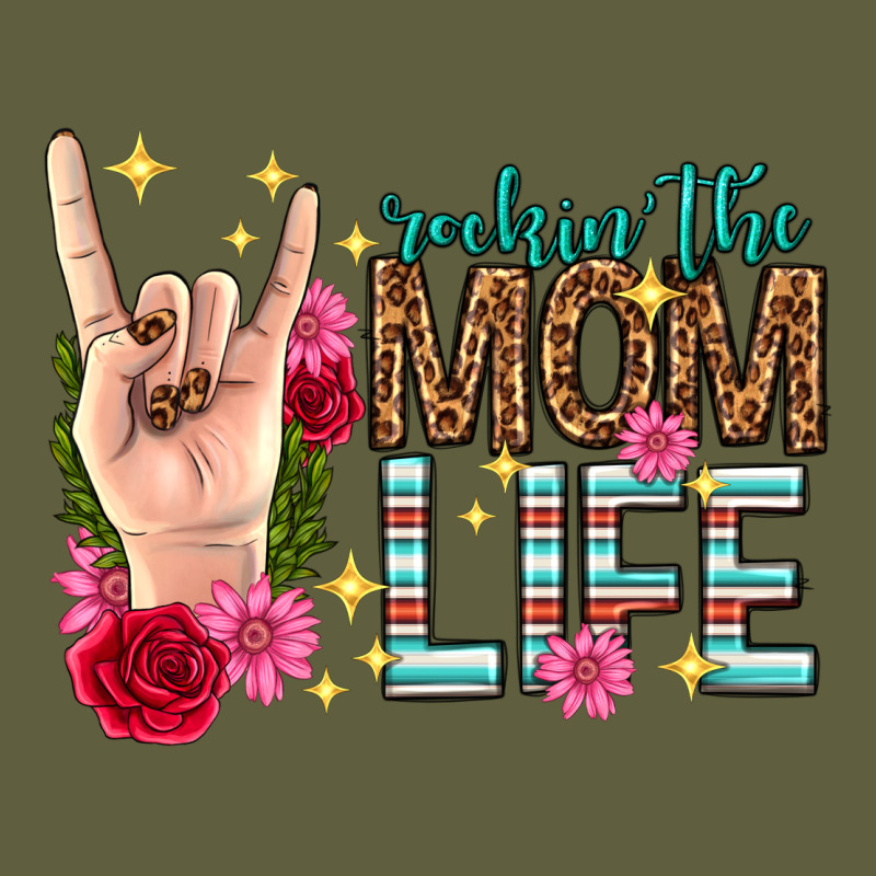 Rockin The Mom Life Mothers Day Vintage Tee by texasbilliewilder | Teevron