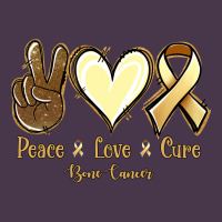 Peace Love Cure Bone Cancer Heavyweight Hoodie | Teevron
