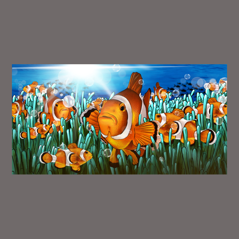 Clown Fish  License Plate Urban Heavy Tee by BarkalooDesign | Teevron