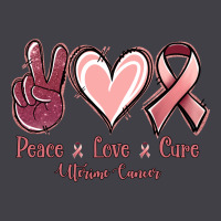 Peace Love Cure Uterine Cancer Heavyweight Hoodie | Teevron