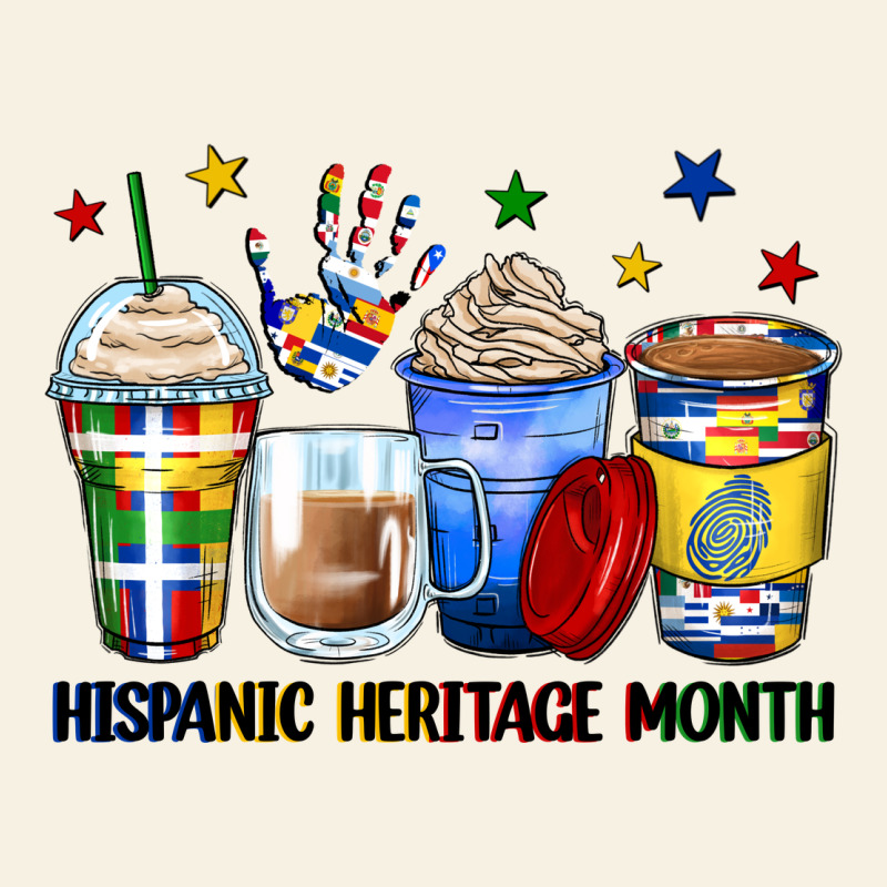 Hispanic Heritage Month Coffee Cups Vintage Tee by Zillion Design Studio | Teevron