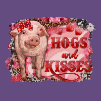 Valentines Day Pig Hogs And Kisses Vintage Hoodie | Teevron