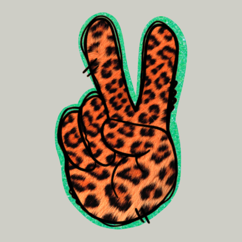 Orange Leopard Peace Sign Heavyweight Hoodie by Jasminsmagicworld | Teevron