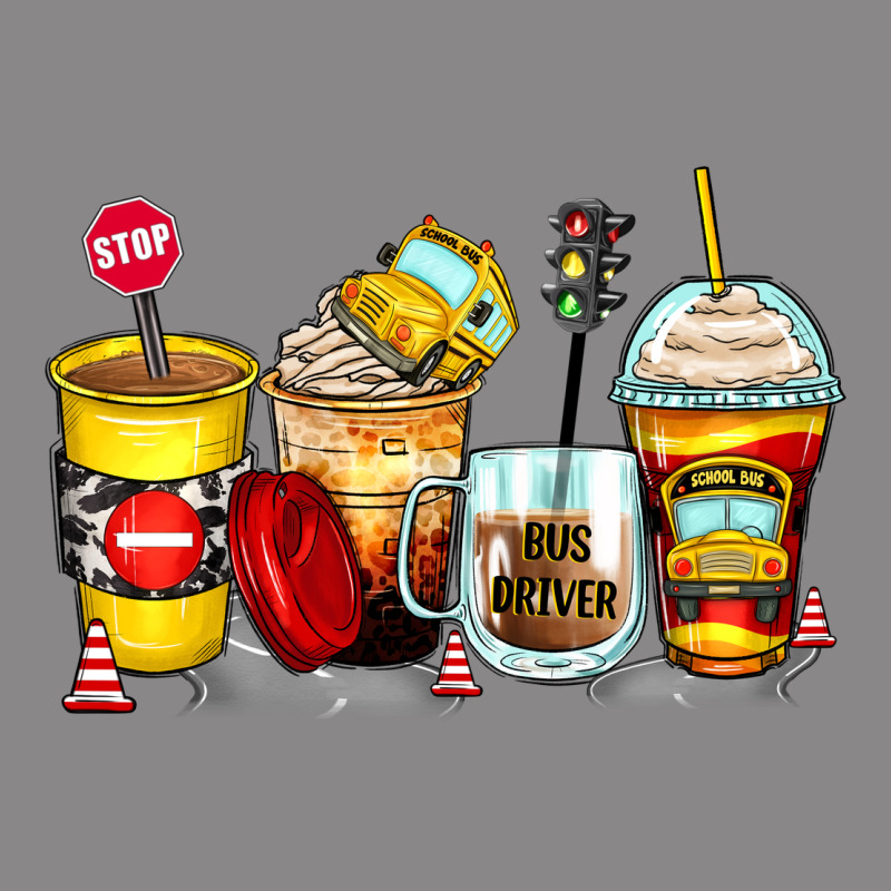 Bus Driver Coffee Cups Vintage Tee by Zillion Design Studio | Teevron