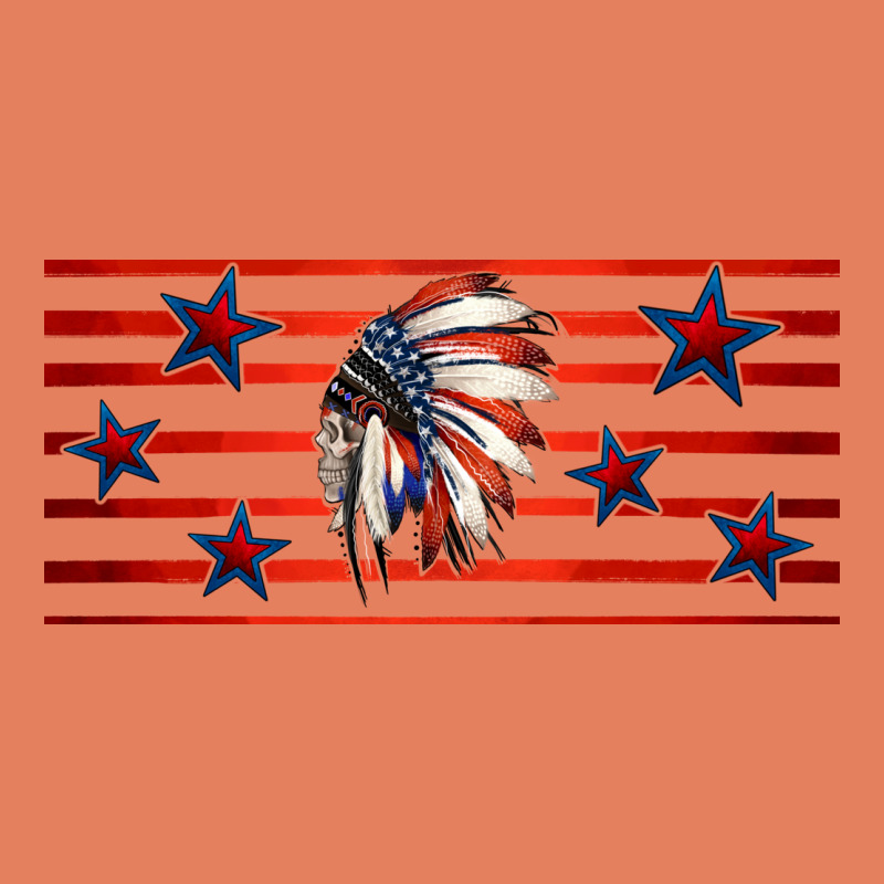 Patriotic Native American Headdress 16oz Libbey Cup Classic Tee by HRA Design Shop | Teevron
