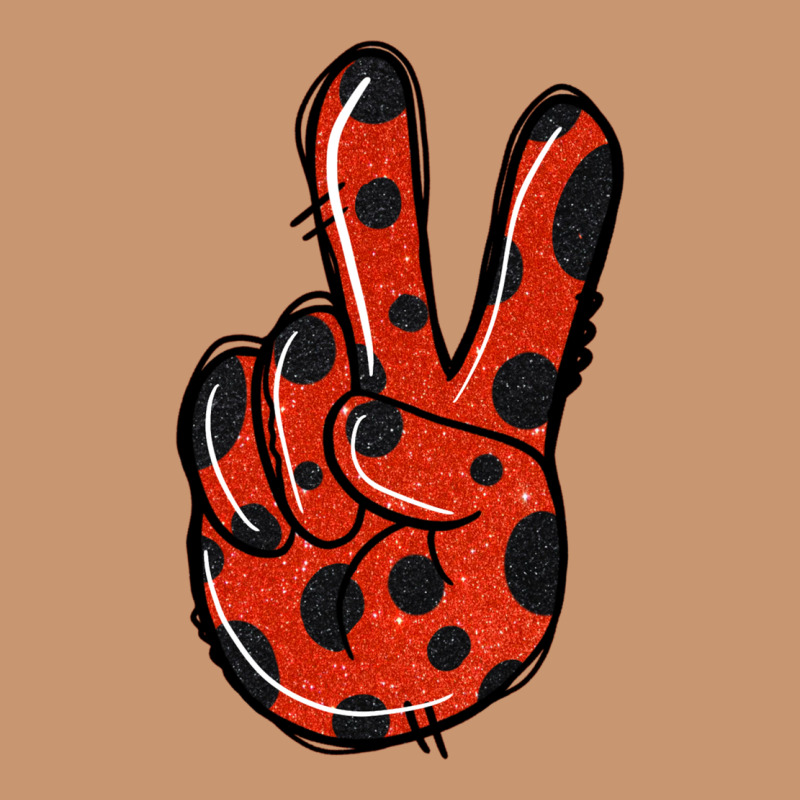 Ladybug Peace Sign Heavyweight Hoodie by Jasminsmagicworld | Teevron