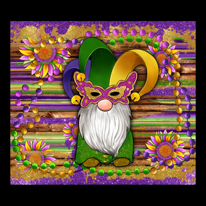 Mardi Gras Gnomes Mask Serape Sunflowers Premium Tee by Artiststas | Teevron