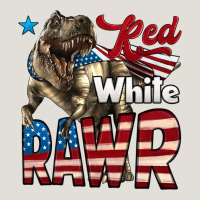 Red White Rawr Dinosaur T-rex Heavy Core Tee | Teevron