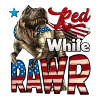 Red White Rawr Dinosaur T-Rex | Teevron