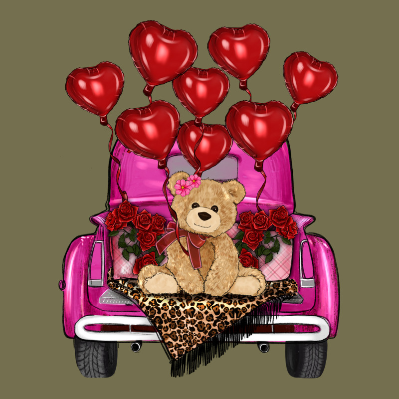Valentine's Day Tedybear Truck Vintage Hoodie by RanaPortraitStore | Teevron