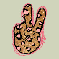 Gold Glitter Pink Leopard Peace Sign Heavyweight Hoodie | Teevron