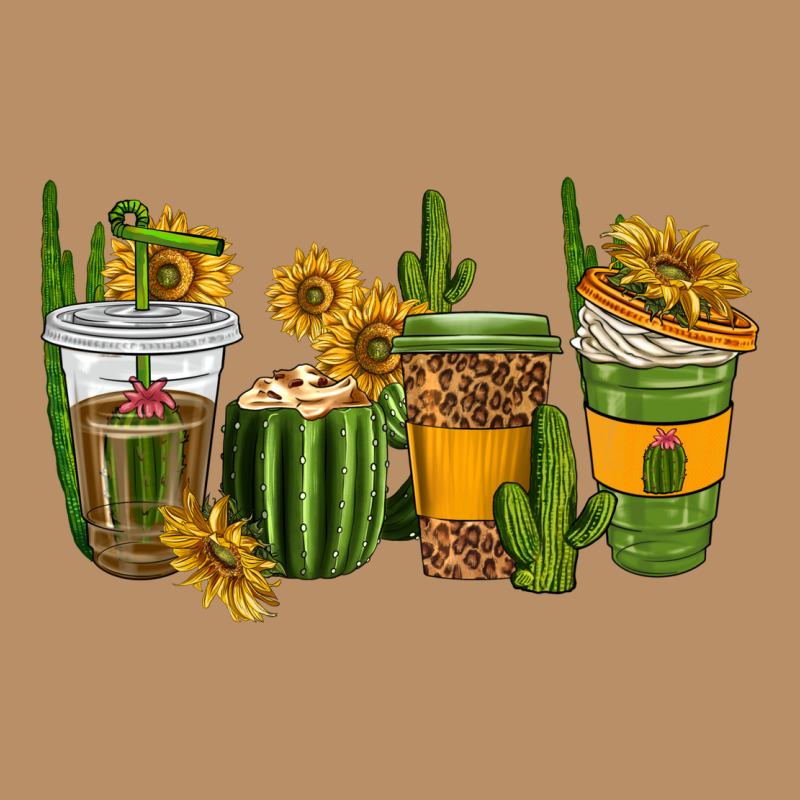 Cactus Coffee Cups Vintage Hoodie by texasbilliewilder | Teevron