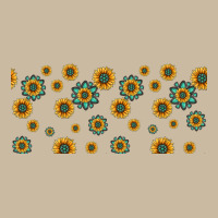 Sunflowers And Turquoise 16oz Libbey Glass Long Sleeve Tee | Teevron