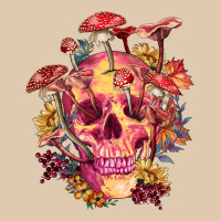 Floral Skeleton With Mushrooms Heavyweight Sweatshirt | Teevron