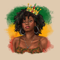 Black Queen With Juneteenth Flag Heavyweight Sweatshirt | Teevron