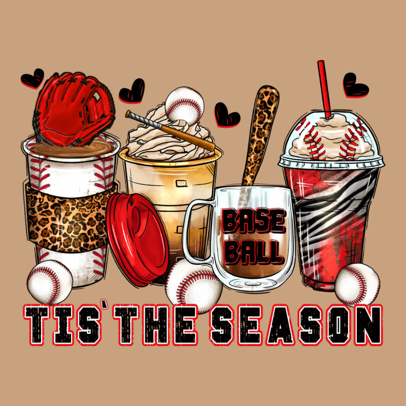 Tis' The Season Baseball Coffee Cups Vintage Tee by Zillion Design Studio | Teevron