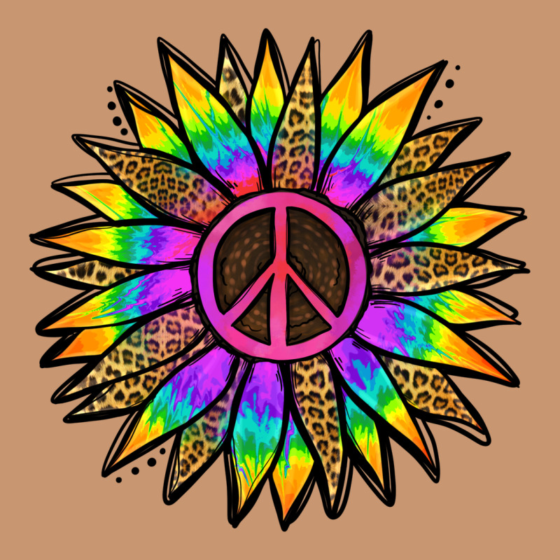 Peace Hippie Sunflower Heavyweight Hoodie by Jasminsmagicworld | Teevron
