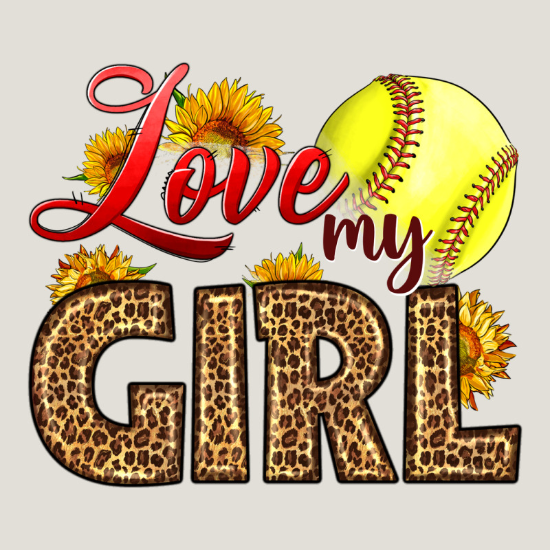 Love My Girl Softball Heavy Core Tee by LillyAllenDesigns | Teevron