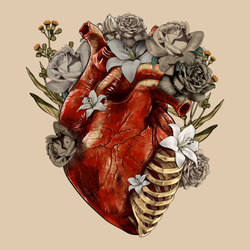Flower Anatomical Heart Heavyweight Sweatshirt by RanaPortraitStore | Teevron