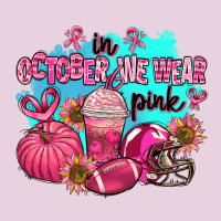 In October We Wear Pink American Football Ladies Tee | Teevron
