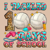 I Tackled 100 Days Of School Volleyball Urban Heavy Tee | Teevron