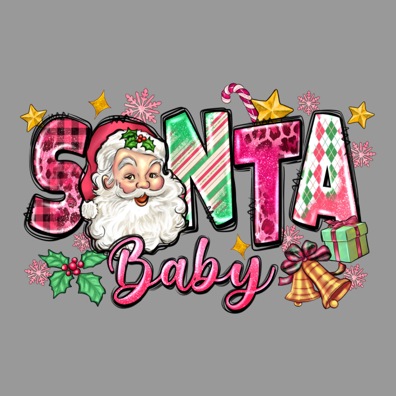 Pink Santa Baby Christmas Vintage Hoodie by Zillion Design Studio | Teevron
