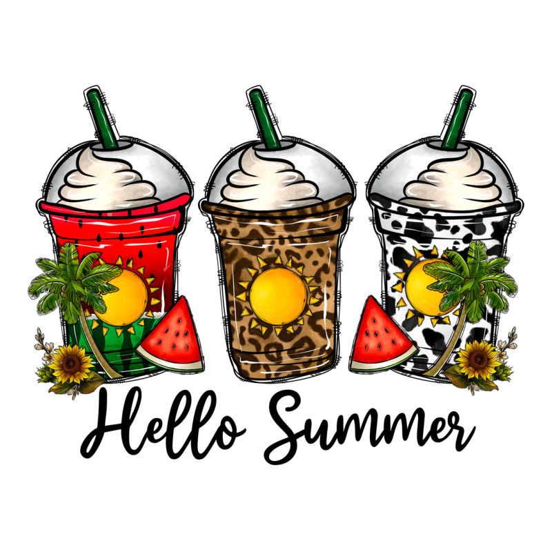 Hello Summer Long Sleeve Tee by CowhideDigitalArt | Teevron