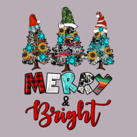 Western Trees Merry And Bright Christmas Vintage Tee | Teevron