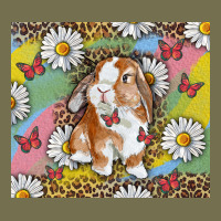 Watercolor Easter Bunny With Daisy Vintage Hoodie | Teevron