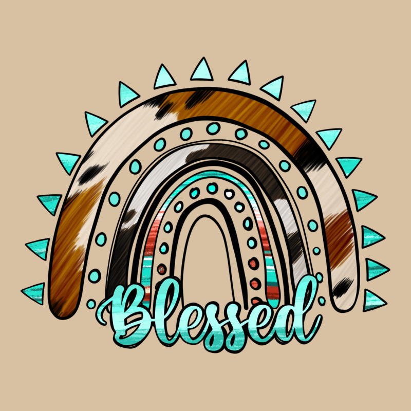 Blessed Rainbow Cowhide Aztec Heavyweight Hoodie by Jasminsmagicworld | Teevron