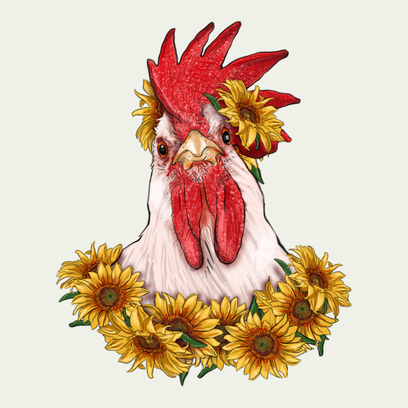 Rooster Head With Sunflowers Urban Heavy Tee by RanaPortraitStore | Teevron