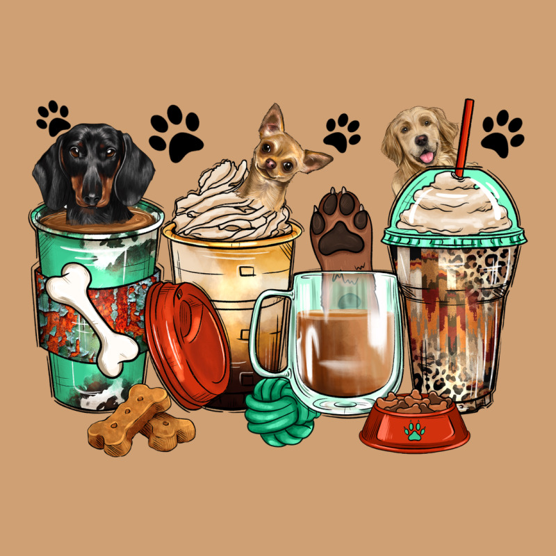 Dog Coffee Cups Vintage Tee by Zillion Design Studio | Teevron